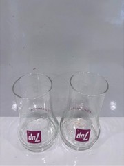 Vintage 7-up “the Uncola” glasses set of 2 retro soda advertising 1970s Barware