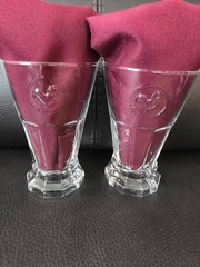 Set of 2 Vintage Cristal D’Arques-Durand Heritage Rooster Collection Juice Glass