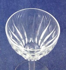 Val St Lambert Zermatt Cut 6/1943 Group of 5 Cordial Glasses