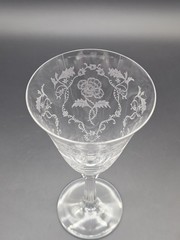 VTG Fostoria Shirley Elegant Glass Water Goblet 7.5 Inch