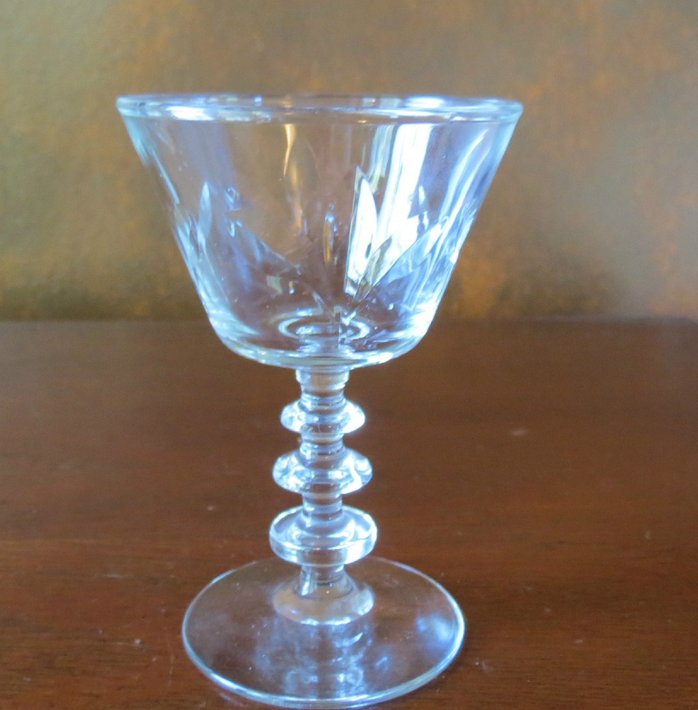 Libbey Rock Sharpe Fleur De Lis #2002 Liquor Cocktail Goblet(s)