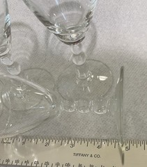 Vintage Libbey Knob Hill Candlestick Style Glass Goblet Ball Stem 4.75” Set 4
