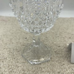 Fostoria Crystal Stratton Pattern Water Goblet 6 1/2″ HEAVY & BEAUTIFUL