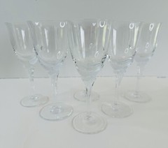 Cristal De Sevres France Crystal Butterfly Wine Stems – Set Of 6 Marked