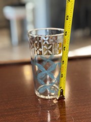 Vintage Federal Glass mid-century modern atomic design tumbler.