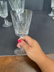 4 Waterford Crystal Rosslare Water Goblets 6 3/4” Signed Ireland Discontinued