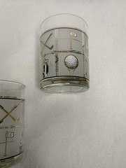Culver Fairway Double Old Fashion Wiskey Glasses Set of 3 Great
