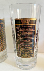 Vintage Sport Champion Drinking Glasses Kentucky Derby Boxing Bowling Champion 5