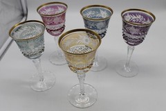 Marchioness Pattern by Ebeling & Ruess Cordial/Claret Wine Stemmed Glasses.