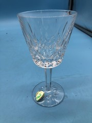 Waterford Crystal Lismore Claret Wine Glasses Set Of 4 Clear Cut Ireland Box