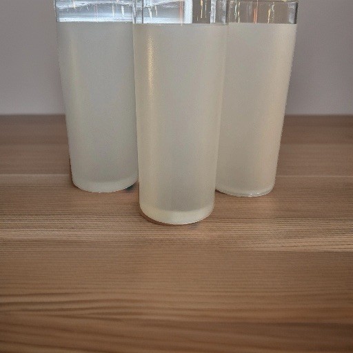Tall Frosted Glasses