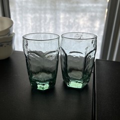 Set Of 3 Vintage Chivalry Ice Green Juice Glasses By Libbey 3.75” 2000-2009
