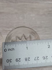 VMC Reims Sherry Glasses Stemmed Crystal Lot Of 2 From France Teardrop