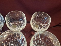 VTG NEW 6 Schott Zweisel Gardone Crystal Wine Goblets Glasses Germany 6.5″