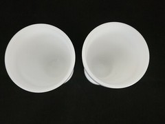 VINTAGE MILK GLASS SHORT STEMMED GLASSES/GOBLETS GRAPE DESIGN SET OF 2