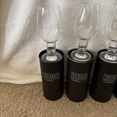 RIEDEL VINUM HOLLOW STEM TASTING GLASSES, Crystal, 6 7/8″, 9 Oz, Austria, 6 pcs