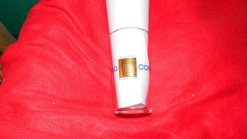 RARE PYREX CORNING GLASS WORKS 1968 ANNIVERSARY GLASS FREE USA SHIPPING