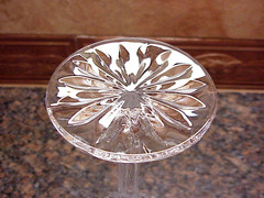 Vintage Gorham Sundance Crystal Wine Glasses (3) 8″ Tall Vertical Cuts NICE