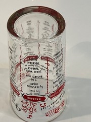 Vintage Federal Glass Cocktail Mixer Six Recipe Tumbler 12oz MCM Mint Cond 6″