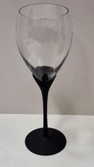 Set of 2 Mikasa RARE Matt Alexandra Black Tulip Stemware Water Goblets 8 Availbl