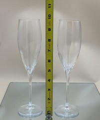 Disaronno Champagne Flutes Set Of 2 Cristalleria Italiana EUC