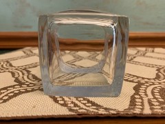 RON JON SURF SHOP Hibiscus Image Logo Squared Cocktail Drink Glass