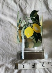 Vintage Royal Norfolk Crisa Lemon Tree Glasses Tumblers Set of 2 1970s 16 Oz