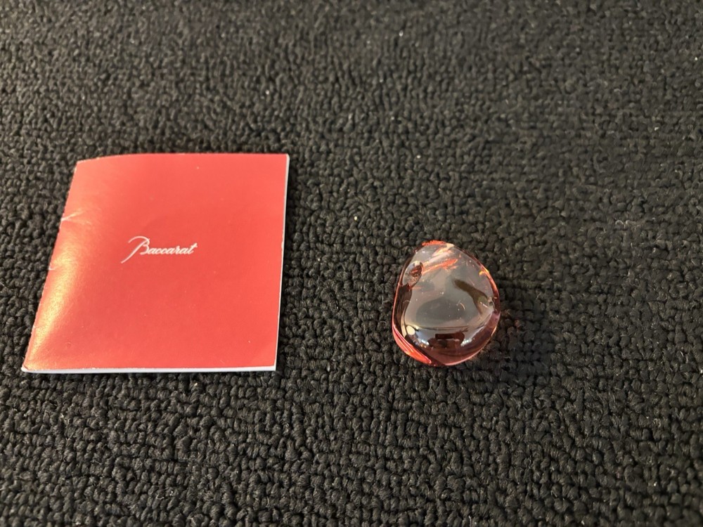 Rose Pebble Pendant Without Cord In Baccarat Crystal Mod3