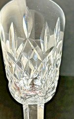 Waterford Crystal Lismore Claret Wine Glasses Set of 4 Vertical Cut On Bowl