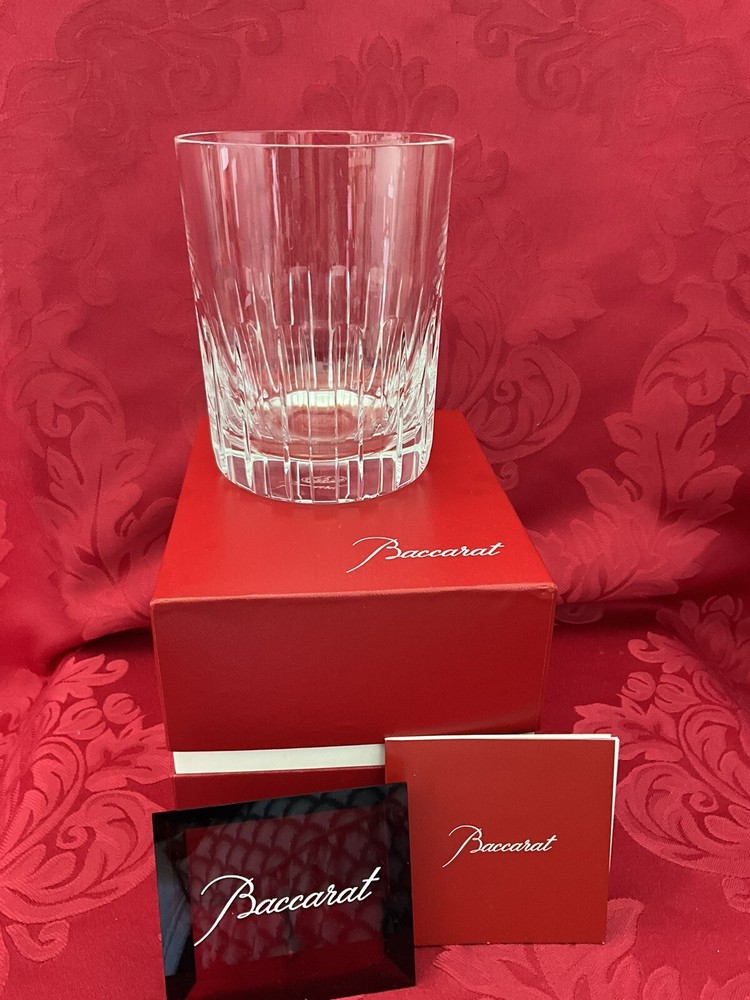 NIB FLAWLESS Unique BACCARAT Glass ROTARY Crystal TRIPLE DOF TUMBLER ICE HOLDER