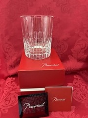 NIB FLAWLESS Unique BACCARAT Glass ROTARY Crystal TRIPLE DOF TUMBLER ICE HOLDER
