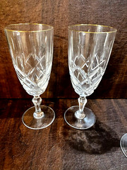 (2) Waterford Marquis Markham 18oz Iced Tea/Water Goblets 8.25″ + (2) Wine 8.5″