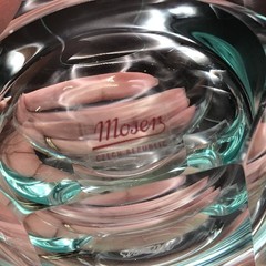 RARE Vintage Moser Czech Joker Tumbler 3″ Crystal Glass Beryl Oldrich Lipa 97′