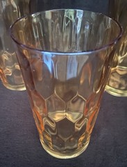 Hex Optic Iridescent By Jeannette 5” Flat Tumbler