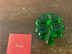 Green Crystal Clover Baccarat Model 1