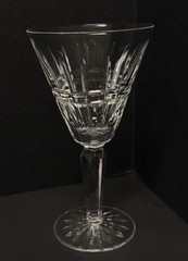 Vintage Waterford Crystal GLENMORE 6.5” Wine Goblet Clean Clear Glass EUC