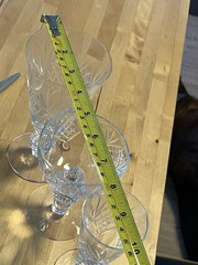 MORGANTOWN Cocktail, Champagne, Wine Glass; Faceted, Golf ball Stem Vintage