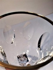 Tiffin Franciscan MIRAGE 6 7/8″ Goblet With Gold Rim