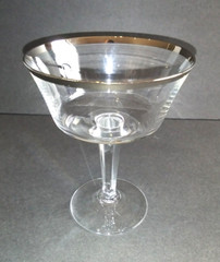 Lenox Crystal Solitaire Barclay Collection Champagne glasses w/ Platinum Trim
