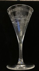 Tiffin Optic Wreath & Bow 1.75 Oz. Gin Set Of 3