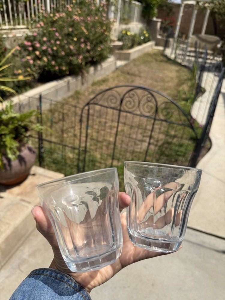 antique Pasabahce Set Of Two Glasses