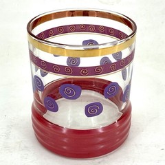 Barware Drinking Glass 1990s Sakura or Sango 8oz Tumbler Vtg Tableware Drinkware