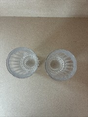 Vintage Fostoria Heritage clear crystal highball tumblers, set of 2