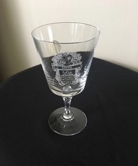 12 MCM Bleikristall Lead Crystal Goblets Various Family Crests/ Knights