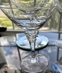 Set Of 4 Rose Marie Clear (Cut) Cocktail Glasses by Tiffin-Franciscan
