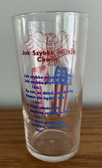 2 POLISH PATRIOTIC DRINKING GLASSES