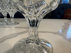 Vintage Set Of 4 WEXFORD 6 3/4” WATER Goblets By Anchor Hocking 8 oz