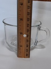 Set Of 12 VTG ARCOROC FRANCE CLEAR GLASS Tea / Coffee / Punch CUPS – 2.5” TALL