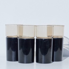 VTG 1960 Henry & Miller Kraftware Two Piece Insulated Glass Tumblers Set Of 4