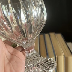 Mikasa Park Lane Vintage Clear Blown Lead Crystal Water Wine Glass Goblet